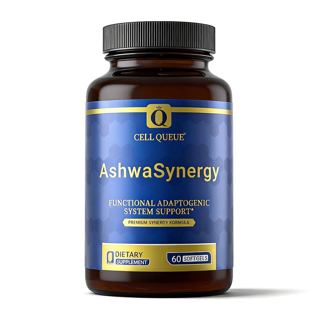 Adaptogen Cortisol Manager - NooGandha® & Shoden® Dual Ashwagandha | 35% Withanolide Glycosides for Healthy Cortisol Levels, Relaxation, Stress Relief, Calm Focus & Daily Balance - 60 Softgels