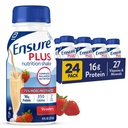 Sikre Plus Strawberry Nutrition Shake 124; Meal Erstatning Shake 124; Klar til at drikke 124; 16g Protein og 27 Vitamin og mineralsk Meal 124; 8 fl oz - 24 Pack