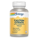 Solaray Calcium Citrate med vitamin D3 1000mg - Knoglestyrke og sund tandstøtte - genert fordøjelsesformel - Lab Verified, 60- dag garanti - 15 Servering, 90 kapsler