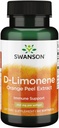 Swanson D- Limonene - Orange Peel Extract Supplement fremme cellular sundhed - høj potens formel støtte sundhed forsvar - (60 kapsler, 250 mg hver) (1 pakke)