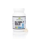 Sundhed som det forventes at være vitamin K2 MK7 MAX ekstra styrke 300mcg tillæg 124; Soja fri, Proven Biotilgængelighed & Sikkerhed; 60 kapsler
