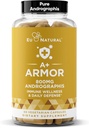 A + Armor Andrographs Pure 800 Mg - Sund immunsystem funktion, fysisk velvære, potent styrke til sæsonbeskyttelse - Full- Spectrum & Standardized - 60 Vegansk bløde kapsler