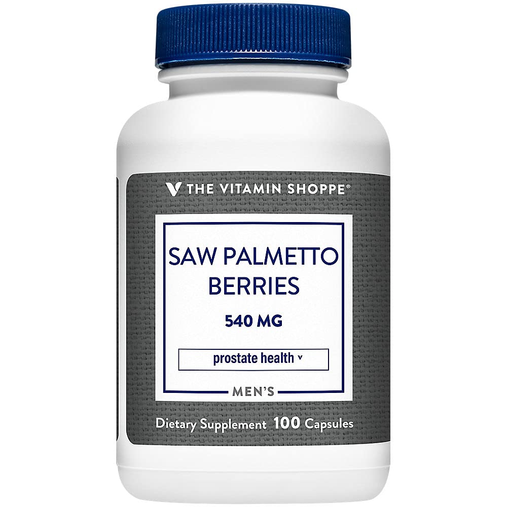 The Vitamin Shoppe Saw Palmetto Berries 540MG (100 Capsules) (100 Capsules)