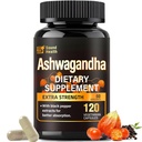 Ashwagandha Capsules Supplements - Ashwagandha for Women & Man, 120 Capsules (60 Servings)