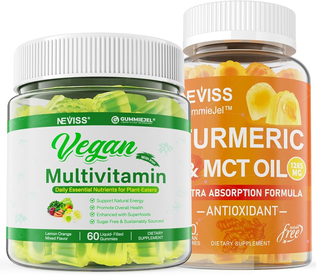 Økologisk gurkemeje 1000mg med Vegansk Multivitamin til Mænd