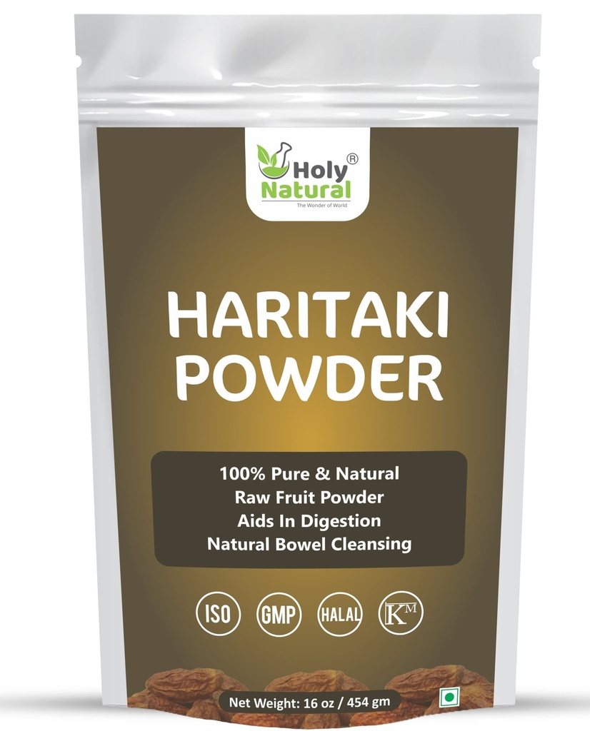 Haritaki Powder Without Seeds – 16 Oz I Natural, Very Good for Bowel and Digestion