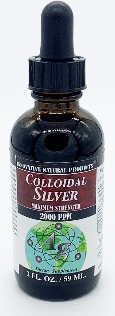 Kolloid sølv 2000 PPM (2 oz) af innovative naturlige produkter