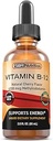 Ekstra styrke 6000mcg Vitamin B12 Sublingual Liquid Drops - Methylcobalamin, VIT B 12 Understøtter energi, Max Absorption, 60 Servering, Non- GMO, Vegan Friendly, Fremstillet i USA
