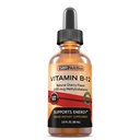 Ekstra styrke 6000mcg Vitamin B12 Sublingual Liquid Drops - Methylcobalamin, VIT B 12 Understøtter energi, Max Absorption, 60 Servering, Non- GMO, Vegan Friendly, Fremstillet i USA