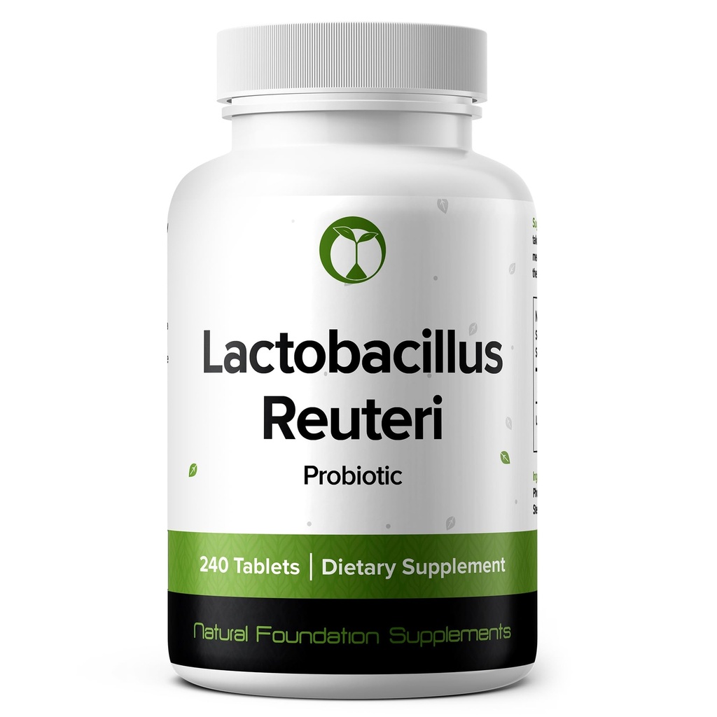 Lactobacillus Reuteri Probiotic Supplement 240 Tablets 3 Millioner CFU Probiotika til mænd og kvinder Understøtter Intestinal fordøjelse & Gut Health (240, Lactobacillus Reuteri)