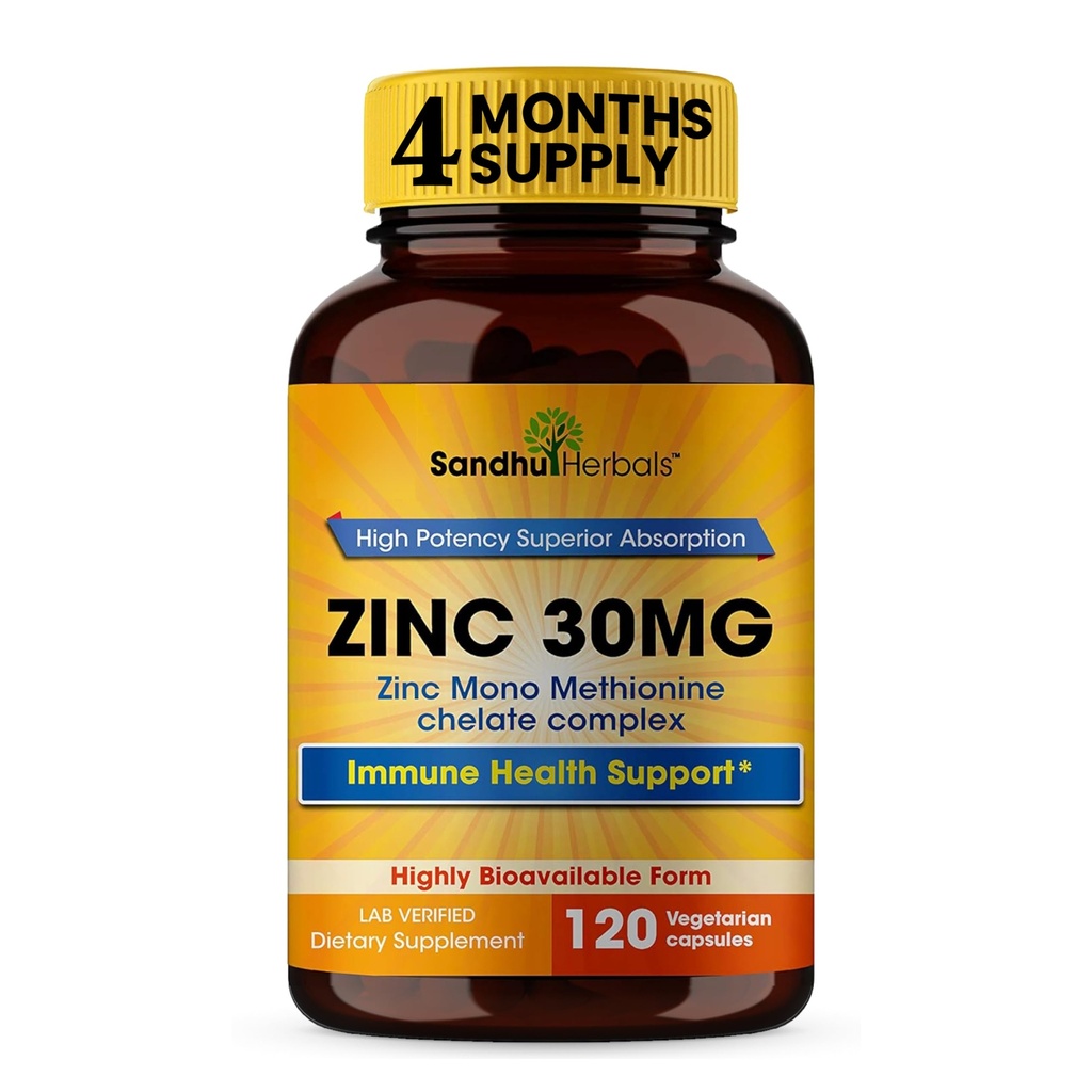 SANDHUHERBALS Zink 30mg kapsler til mænd og kvinder