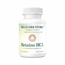 Dr. Clark betaine HCL fordøjelsesenzymer - Acid Reflux Medicine, Saltsyre Protein Supplement, Optimal fordøjelsesformel, 100 Gelatine kapsler, 425 mg