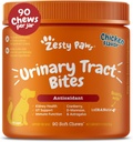 Zeress Paws Cranberry supplement til hunde - Blogen kontrol til hunde - Urinary Tract Support - Cranberry Chews - Immun & Gut Support - Kylling - 90 Greve