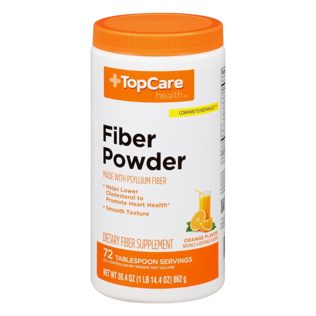 Topcare, Orange Flavor Fiber Powder, 30.4 Ounce