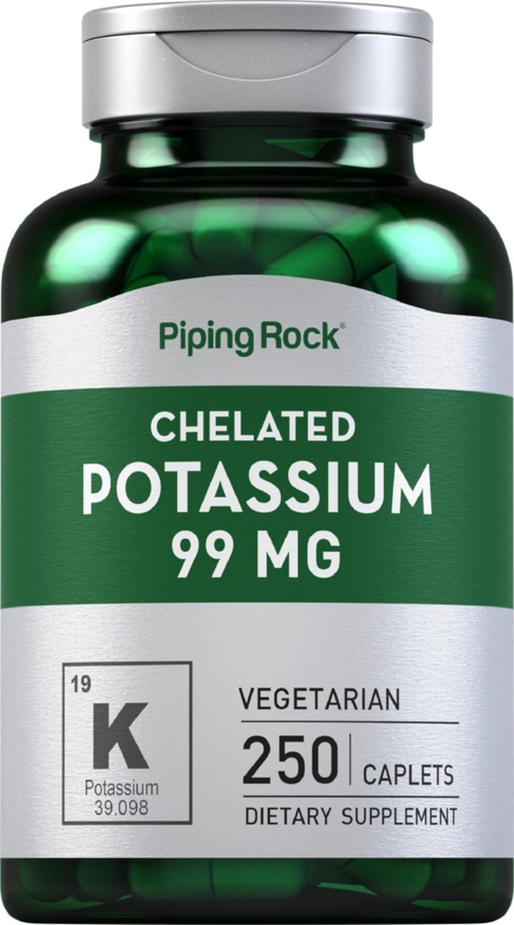 Piping Rock Chelated Kalium Supplement 99mg