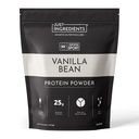 JUST INGREDIENTS Vanilla Bean Protein Powder - NSF Certified - 25 Servings, 37.74 oz