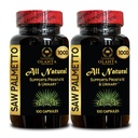 Saw Palmetto Extract 1000mg - Natural Power for Support Prostate Health, Support Urinary Comfort & Overall Male Wellness Daily - 2 Bottles 200 Capsules