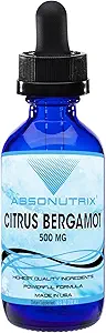 Absonutrix Citrus Bergamot Extract 500 mg, 4 Fl Oz Flaske, 200 Potent Servering, Easy- to- Consume Liquid Drops, Quick Absorption, Gluten- Free, Third- Party Testet, GMP- Certified, Non- GMO, Made in USA