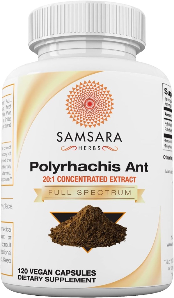 Samsara urter Polyrhachis Black Ant Extract - (120 kapsler)