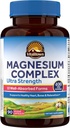 Vitalitown 10 i 1 Magnesium Complex Supplement - 400mg Elemental Magnesium Chelated with Glycinate, Citrate, Malate, Taurate & More - for dvalehjerteenergi - Non- GMO, Vegan, 90 Caps