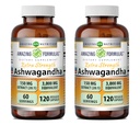 Amazing Formulas Ashwagandha Extract Supplement | 150 Mg Extract (20:1) | Veggie Capsules | Non-GMO | Gluten-Free | Made in USA (120 Count) (Pack of 2)