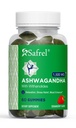 Safrel Ashwagandha Gummies Supplement - 60 Count - Strawberry, KSM-66, Vegan, Plant Based, Non-GMO, Gluten-Free & Gelatin Free