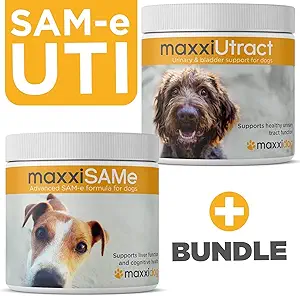 maxxipaws SAM- e UTI Bundle - maxxisame Advanced SAM- e Support for Dogs & maxxiUcanal Canine Urinary and Brege Supplement