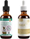 Rejuvica Health Active Adrenal + Active Maca - Support Energy + Stress - Flydende levering til bedre absorption - Rhodiola, Maca, Holy Basil, Ashwagandha & mere!