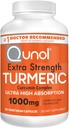 Qunol Gurkemeje kapsler, 1000mg ekstra styrke supplement, Patenteret Hydro- Opløselig teknologi, Alternativ til Gurkemeje med sort peber, 30 Veggie kapsler