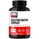 FORCE FACTOR fordøjelsesenzymer Kompleks til at støtte fordøjelsessygdomme, Gut sundhed, og give Bloating Relief for kvinder og mænd, Full- Spectrum 10 fordøjelsessygdomme, non-GMO, 90 kapsler
