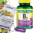 Spring Valley Vitamin B12 Quick Dissolve Tablets 2500 Mcg B Vitamins Complex 120 Ct + Vitamin Vitality & Pill Container (3 Items)!