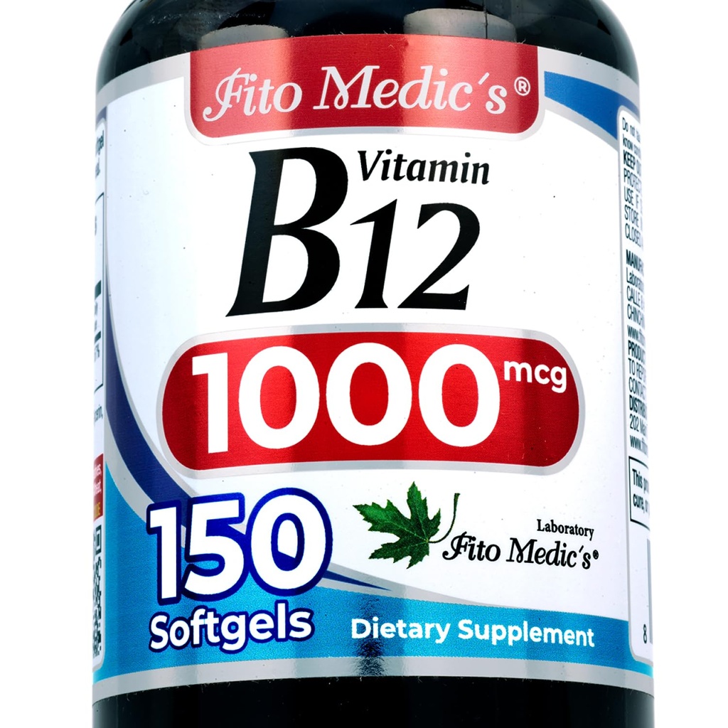 FITO MEDIC'S Lab | Vitamin b12 | b12 Vitamins | 150 Softgels.