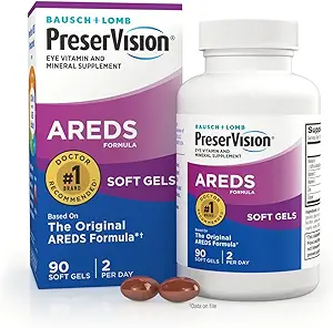 Konservering AREDS Eye Vitaminer, Multivitamin med kobber, vitamin A, C & E, Zink Kosttilskud, 90 Softgels