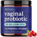 Vaginal Probiotics | 50 Billion CFU for Vaginal Health & pH Balance for Women | Healthy Odor & Yeast Balance | Womens Probiotics and Prebiotics with Cranberry Extract | Vegan & Gluten-Free | 30 Ct