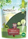 Mad til levende økologiske Chlorella Powder, 8 Ounces - non-GMO, Kosher, Raw Green Algae, Vegan Superfood, Bulk, Pure Vegan Green Protein, Rich in Vitamin and Minerals, Great for Drinks, Broken Cell Wall