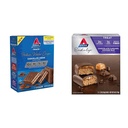 Atkins Chocolate Crème Protein Wafer Crisps, 5 Count and Chocolate Caramel Mousse Bars, 5 Count Bundle