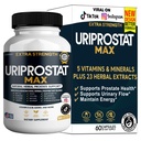 Uriprostat Max Extra Support, 60 Capsules, Natural Herbal Complex with Saw Palmetto, Vitamins E & B6, 30 Day Supply (1)