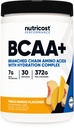 Nutricost BCAA + Hydration Powder (Peach Mango) 30 Servering - Forgrenet kæde Aminosyrer med Hydration Complex - Gluten- Free, Non- GMO