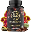 Fenix Focus - Premium Nootrop Formel med koffein (hurtig & langsom), L- Theanine, B12, Tyrosin, Cholin, Artichoke - 100 kapsler