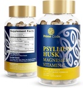 Prime Code [3) Psyllium Husk Kapsler med Magnesium Citrat og C-vitamin 124; Psyllium Husk Kapsler 1000mg