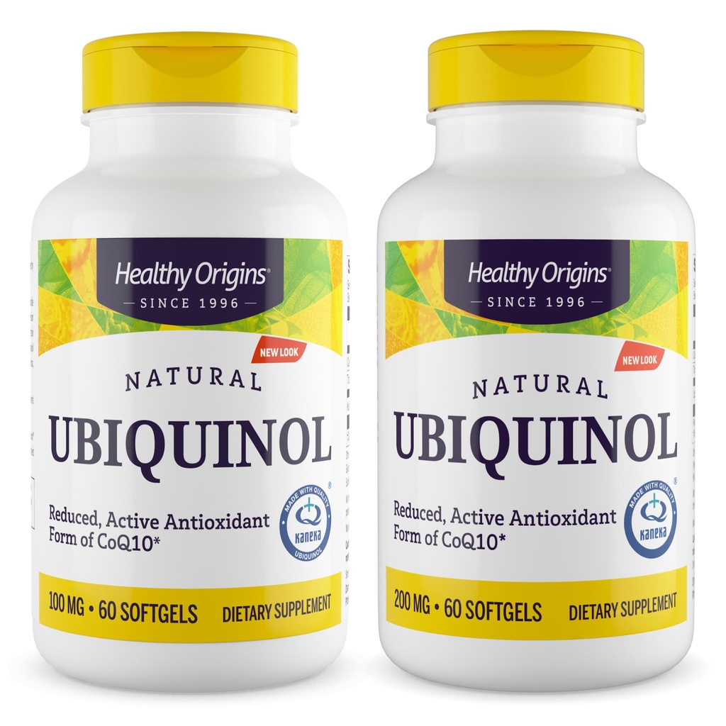 Healthy Origins Ubiquinol Starter and Maintenance Bundle | 100 mg + 200 mg