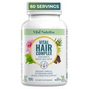 VITAL NUTRITIVE Vital Hair Complex – Biotin & Vitamin B Hair Vitamins for Women & Men – Hair Supplement Supports Healthy Hair, Skin & Nails – Hormone-Free, Gluten-Free – 120 Capsules -60 Days Supply