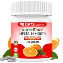 Tyggetryk af jern til kvinder / mænd (Carbonyl Iron 18 mg med vitamin C 30 mg) Tablet i Orange Flavor 90 Tælling (1)