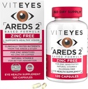 Vitøjne AREDS 2 Zinkfri Macular Support, Natural Allergen Gratis Kapsler med E-vitamin, C-vitamin, Lutein & Zeaxanthin, Ingen zink, Ingen kobber, Eye Doctor Trusted, Fremstillet i USA, 120 Ct