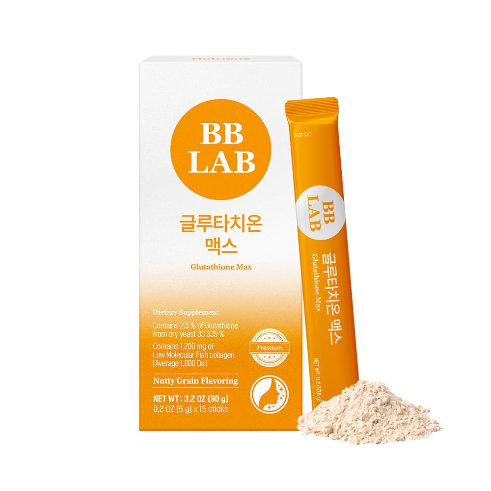 BB LAB Glutathion Max Powder Stick Supplement, Korea Glutathion, Lav Molekylær Fish Collagen til kvinde, C-vitamin, hurtig absorption, Antioxidant, Anti- Aging