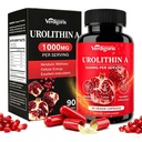Urolithin A Supplement, Advanced 5-in-1 Complex Formula with PQQ, CoQ10, Trans-Resveratrol & Vitamin B6 - Mitochondrial Vitality & Cellular Energy Support - 90 Vegetarian Capsules, 45-Day Supply