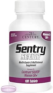 21st Century Sentry Senior Women 50 Plus Tablets, 100 Count (27542)