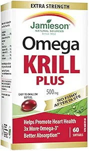 Jamieson Extra Strength Krill Plus, 60 softgel