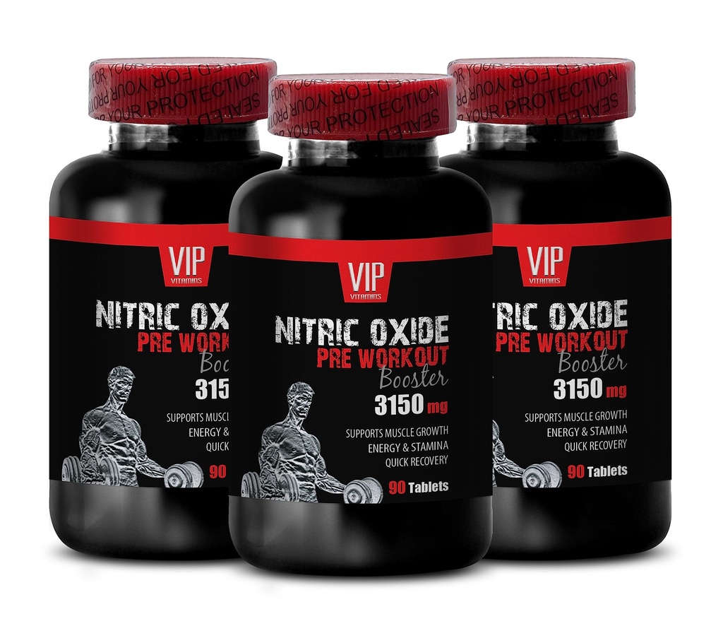 Focus Booster - Nitric Oxide Unique Complex - GKG Nitric Oxide Muscle Recovery, AKIC Nitric Oxide Workout Energy, Nitric Oxide Tablets for Fitness, AAKG High 3 Bottles 270 Tablets