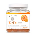 Youtory K2D3 - Bone & Heart Health Support * - Kombinerer vitamin D3 & Vitamin K2 - Dairy, Soy & Gluten Free - Peach, 60 Vegetar Gummies